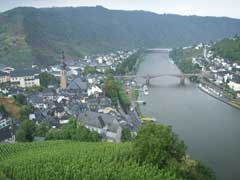 Blick auf Cochem von deer Burg aus