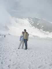 Sabine und Klaus am Allalinhorn