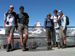 Fünf auf dem Gornergrat