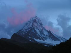 Sonnenuntergang am Matterhorn